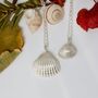 Sterling Silver Clam Shell Necklace, thumbnail 1 of 10