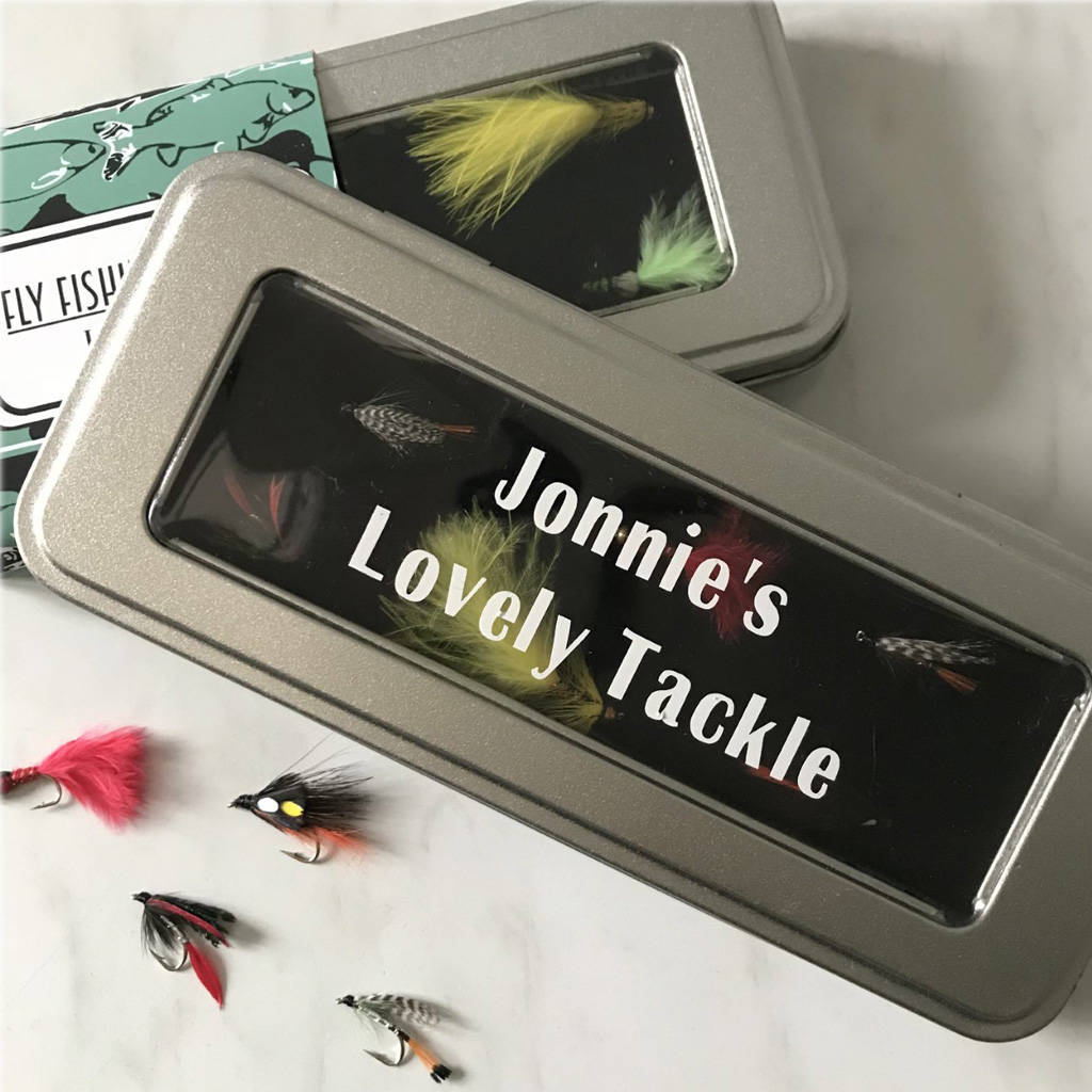 Personalised Fly Fishing Tin Gift Set By De Bono &