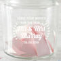 Personalised Wishes Wedding Jar, thumbnail 2 of 3