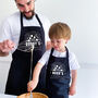 Personalised Matching Cooking Aprons For Dad And Kids, thumbnail 6 of 7