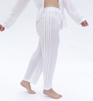 Women's Pyjamas In Organic Cotton, Salvador Long Set, 4 of 9