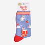 Women's Bamboo Socks Christmas Cats, thumbnail 5 of 5