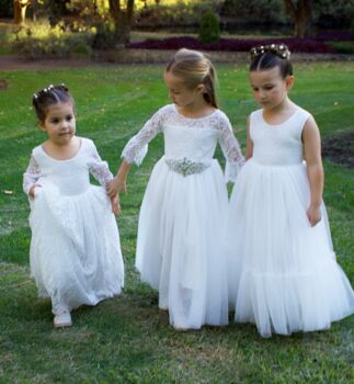 Layla In Ivory ~ Flower Girl Dress Or Party Dress, 2 of 10