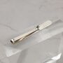 Classic Engraved Solid Silver Tie Slide, thumbnail 2 of 7