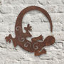 Metal Gecko Wall Art Sculpture, thumbnail 1 of 1