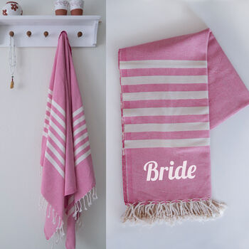 Personalised Sustainable Gift Set, Towel And Carrier, 5 of 11