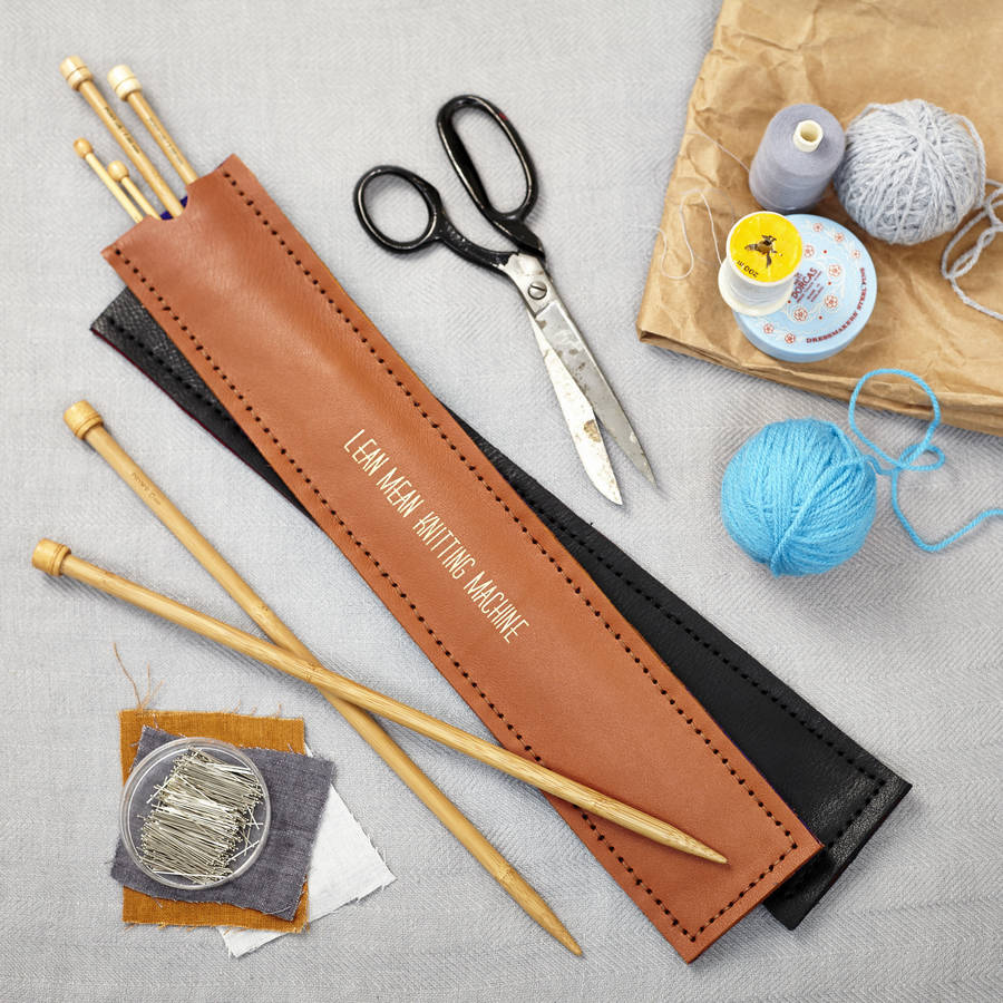 Personalised Knitting Needle Holder By Parkin & Lewis