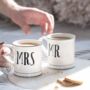 A Set Of Mr And Mrs Mugs, thumbnail 1 of 3