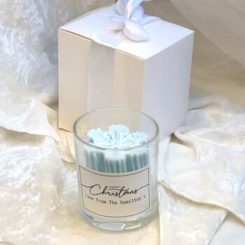 Christmas Gift Boxed Themed Candle Personalised Gift, 6 of 6