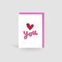 Love You Valentines Card, thumbnail 1 of 2