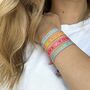 Festival Ribbon Slogan Bracelets, thumbnail 1 of 7