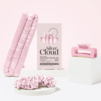 Silver Cloud Pink Heatless Curler Set, 3 of 4
