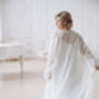Ivory Macrame Lace Bridal Kimono Cape, thumbnail 8 of 12