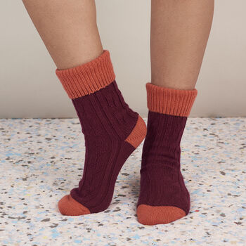 Cashmere Blend Slouch Socks, 10 of 12