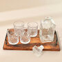 Glass Whiskey Decanter With Glasses Gift For Him, thumbnail 7 of 9