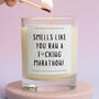 Funny Marathon Candle For Her Congratulations Gift, thumbnail 1 of 6