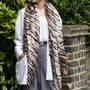 Personalised Zebra Print Heavy Weight Scarf, thumbnail 3 of 6