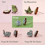 Christmas Personalised Wildflower Birch Stud Earrings, thumbnail 3 of 12