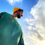 Green Hand Embroidered Trippy Sweatshirt, thumbnail 5 of 7
