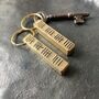 Bronze Bar Keyring For 19th Anniversary, thumbnail 4 of 10