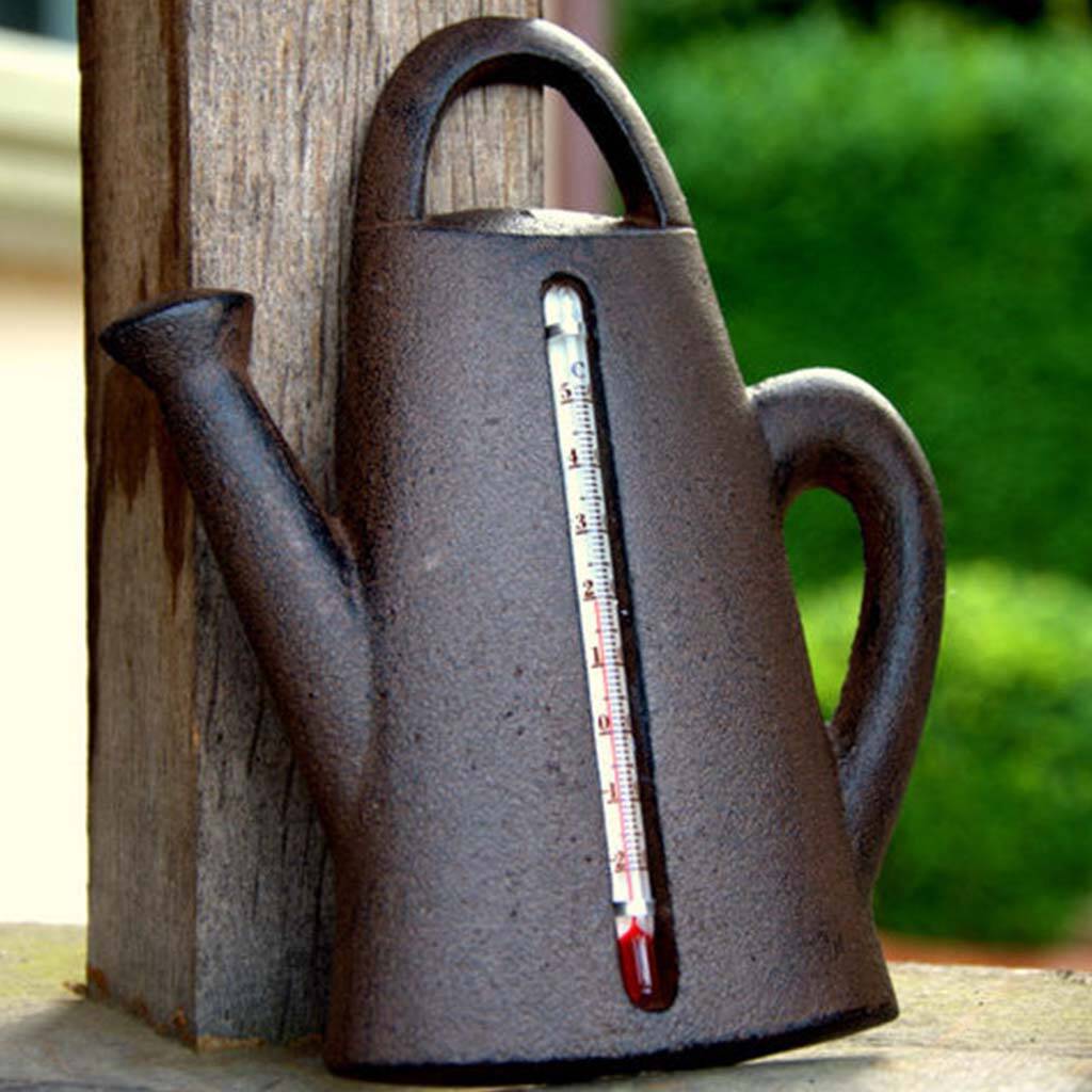 Cast Iron Watering Can Garden Thermometer By Garden Gifts