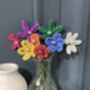 Beginner's Bright Mini Vase Of Flowers Craft Kit, thumbnail 3 of 4