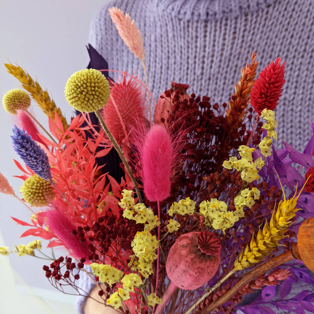 Multicoloured Dried Flower Bouquet By For Keeps 5280