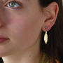 Sterling Silver Single Feather Earrings, thumbnail 3 of 8