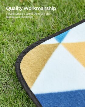 Foldable Water Repellent Picnic Rug For Outdoors, 6 of 11