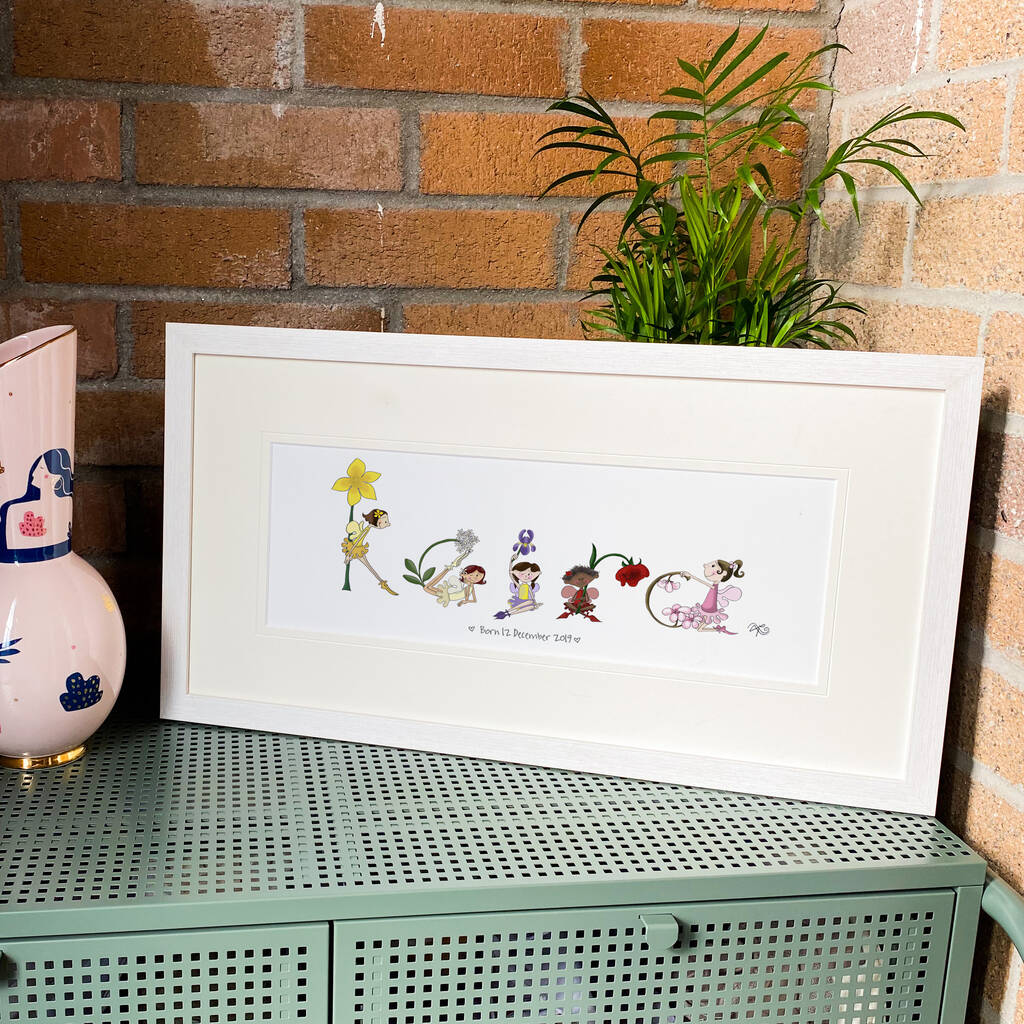 Personalised Girl's 'Fairy Name' Children's Print, 1 of 12