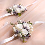 Wedding Flower Wrist Corsage In Purple, thumbnail 8 of 8