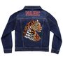 Personalised Kids Denim Jacket With Sequin Leopard, thumbnail 6 of 8