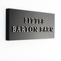 Personalised House Sign With Wood Effect Lettering, thumbnail 4 of 12