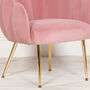 Art Deco Armchair With Velvet Trim In Various Colours, thumbnail 2 of 12