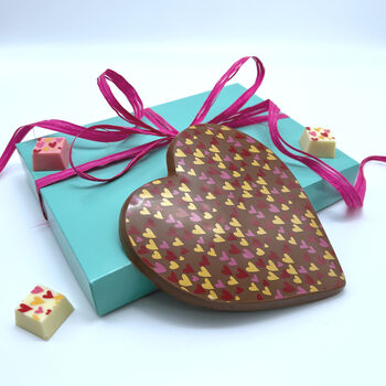 Large Dark Chocolate Heart Gift, 2 of 4