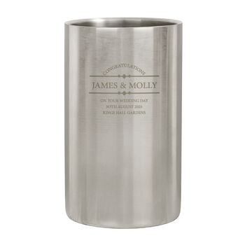 Personalised Diamond Design Wine Cooler, 6 of 6