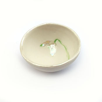 Snowdrop Porcelain Decorative Bowl Mothers Day Gift, 2 of 5