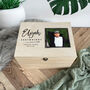 Personalised Modern Any Occasion Square Photo Memory Box Five Sizes 16cm | 20cm | 26cm | 30cm | 36cm, thumbnail 1 of 8