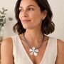 Daisy Statement Magnetic Bib Necklace, thumbnail 1 of 5