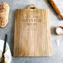 Personalised Large Natural Teak Chopping Board, thumbnail 1 of 7