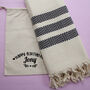 Personalised Cotton Sofa Throw, 2nd Anniversary Gift, thumbnail 7 of 8