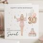 Personalised 30th Birthday Daughter Card With Champagne, thumbnail 1 of 7
