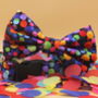 Multicoloured Confetti Dog Bow Tie, thumbnail 6 of 11