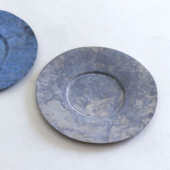 Large Handmade Japanese Ceramic Platter Grey, 4 of 5