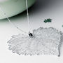 Cottonwood Heart Shaped Real Leaf Necklace Large, thumbnail 4 of 12