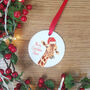 Giraffe Christmas Tree Decoration, thumbnail 5 of 8