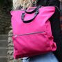 Pink Nylon Backpack Handbag, thumbnail 1 of 5