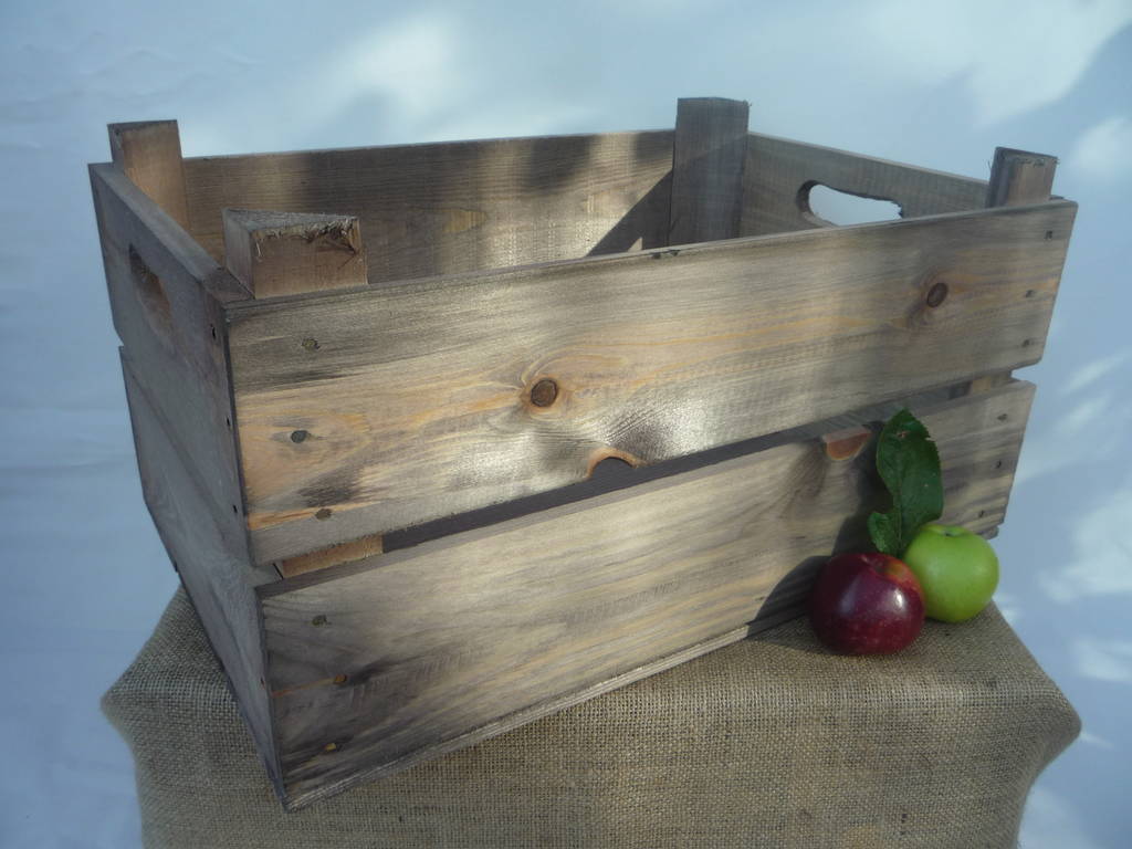 vintage style apple crate for guernsey by vintage crates