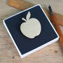 Golden Apple Brooch Teachers Gift, thumbnail 2 of 2
