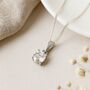 Personalised Sterling Silver Moissanite Diamond Necklace, thumbnail 3 of 10